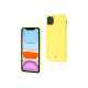 Celly CANDY - Cover per cellulare - silicone soft touch - giallo - per Apple iPhone 11 Pro