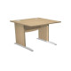 Scrivania Operativa Agorà Basic - fianchi a L melaminico - 80 x 80 x H 73 cm - rovere