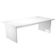 Scrivania Operativa Agorà Basic - fianchi melaminico - 140 x 80 x H 73 cm - bianco