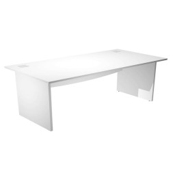 Scrivania Operativa Agorà Basic - fianchi melaminico - 160 x 80 x H 73 cm - bianco