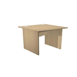 Scrivania Operativa Agorà Basic - fianchi melaminico - 80 x 80 x H 73 cm - rovere