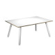 Scrivania Skinny Metal - 120 x 80 x H 74,4 cm - bianco