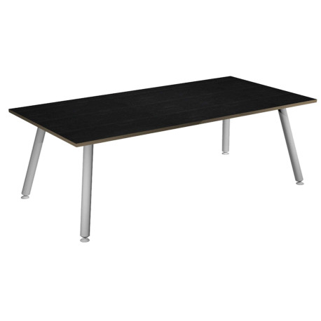 Scrivania Skinny Metal - 120 x 80 x H 74,4 cm - bianco / nero venato