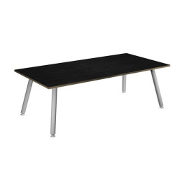 Scrivania Skinny Metal - 140 x 80 x H 74,4 cm - bianco / nero venato