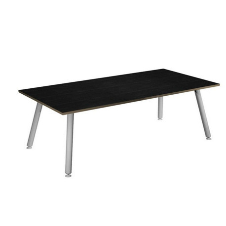 Scrivania Skinny Metal - 140 x 80 x H 74,4 cm - bianco / nero venato