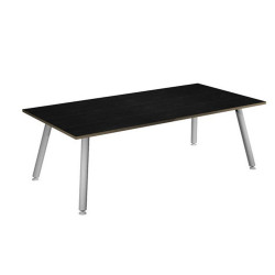 Scrivania Skinny Metal - 160 x 80 x H 74,4 cm - bianco / nero venato