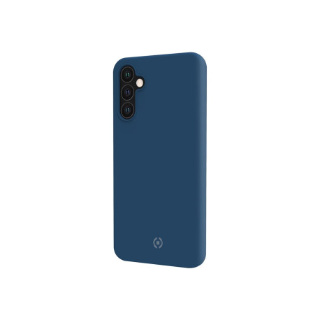 Celly Cromo - Cover per cellulare - TPU (poliuretano termoplastico), rivestimento in silicone - blu - per Samsung Galaxy A34 5G