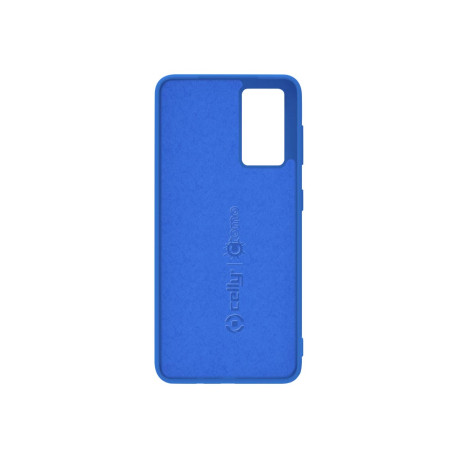 Celly Cromo - Cover per cellulare - TPU (poliuretano termoplastico), rivestimento in silicone - blu - per Samsung Galaxy A52, A