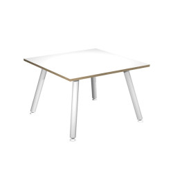 Scrivania Skinny Metal - 80 x 80 x H 74,4 cm - bianco