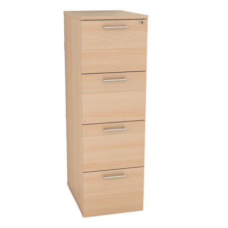Classificatore - 4 cassetti - 49 x 55 x 141,2 cm - faggio