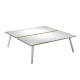 Scrivania Skinny Metal a 2 postazioni contrapp. - 140 x 166 cm - bianco