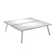 Scrivania Skinny Metal a 2 postazioni contrapp. - 160 x 166 cm - bianco