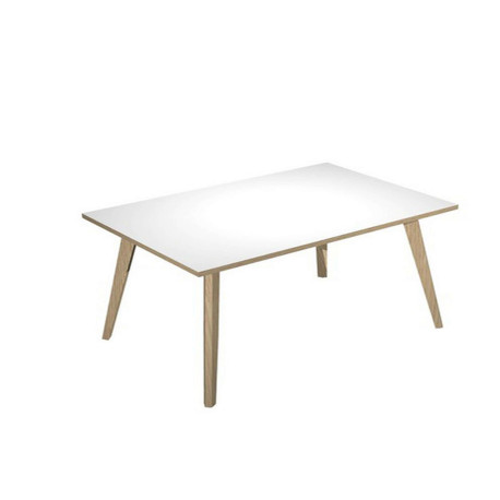 Scrivania Woody - 120 x 80 x H 74,4 cm - rovere / bianco