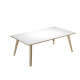 Scrivania Woody - 140 x 80 x H 74,4 cm - rovere / bianco