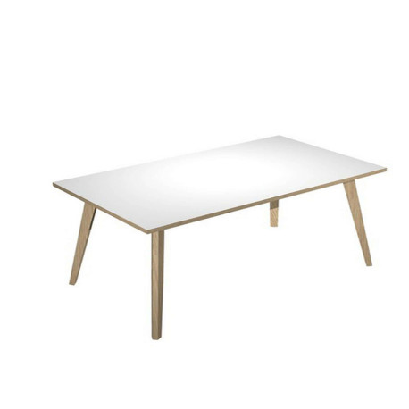 Scrivania Woody - 140 x 80 x H 74,4 cm - rovere / bianco