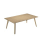 Scrivania Woody - 140 x 80 x H 74,4 cm - rovere / rovere