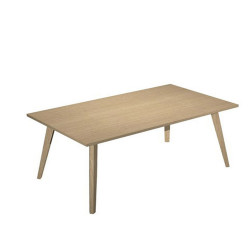 Scrivania Woody - 140 x 80 x H 74,4 cm - rovere / rovere