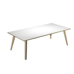 Scrivania Woody - 160 x 80 x H 74,4 cm - rovere / bianco