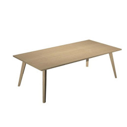 Scrivania Woody - 160 x 80 x H 74,4 cm - rovere / rovere
