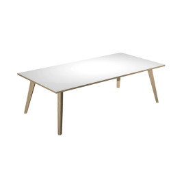 Scrivania Woody - 180 x 80 x H 74,4 cm - rovere / bianco