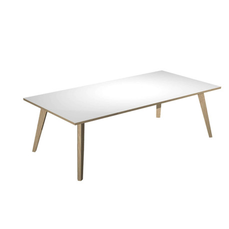 Scrivania Woody - 180 x 80 x H 74,4 cm - rovere / bianco