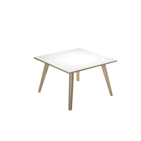 Scrivania Woody - 80 x 80 x H 74,4 cm - rovere / bianco