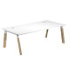 Scrivania Woody Superior - 140 x 80 x 72,5 cm - piano bianco