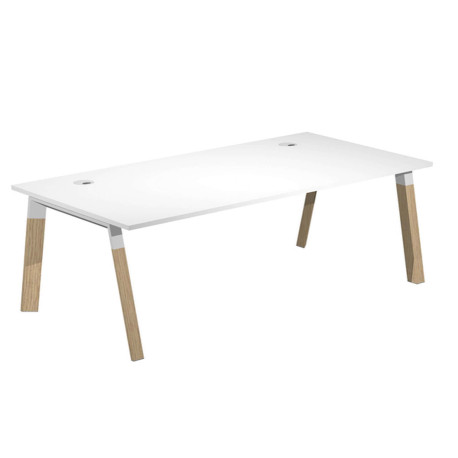 Scrivania Woody Superior - 160 x 80 x 72,5 cm - piano bianco