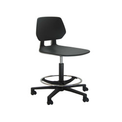 Sedia alta tecnigrafo ESOS PG - PPL - con poggiapiedi - nero - Unisit