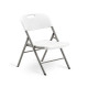 Sedia Horeca - pieghevole - 88 x 50 x 45 cm - acciaio/HDPE - bianco - Garden Friend