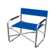 Sedia pieghevole Regista - 79 x 47 x 57 cm - alluminio/PVC - blu - Garden Friend