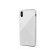 Celly DIAMOND - Cover per cellulare - vetro temperato, poliuretano termoplastico morbido (TPU) - bianco - per Apple iPhone X, X