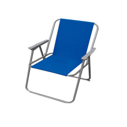Sedia pieghevole Relax - 76 x 47 x 53 cm - acciaio verniciato/PVC - blu - Garden Friend
