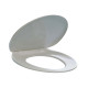 Sedile per WC - universale - PPL - distanza fori da 8,5 a 17,5 cm - bianco - Durable