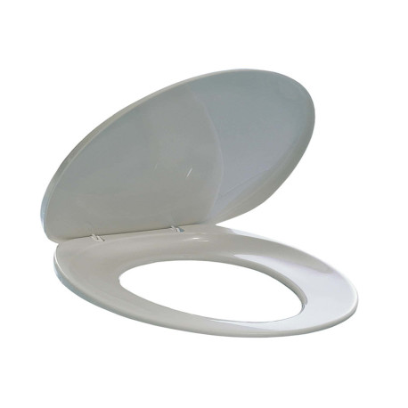 Sedile per WC - universale - PPL - distanza fori da 8,5 a 17,5 cm - bianco - Durable