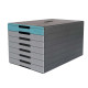 Cassettiera Idealbox Pro 7 - 7 cassetti - 36,5 x 32,2 x 25 cm - azzurro - Durable