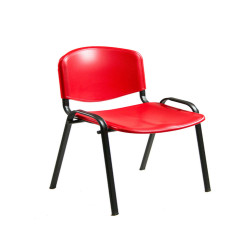 Seduta attesa Dado D5SP - senza braccioli - PPL - rosso - Unisit