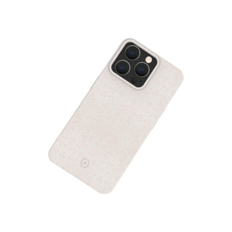 Celly Earth - Cover per cellulare - fibre vegetali - bianco - per Apple iPhone 13 Pro