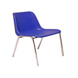 Seduta attesa Esse ESC - senza braccioli - PPL/acciaio - blu - Unisit