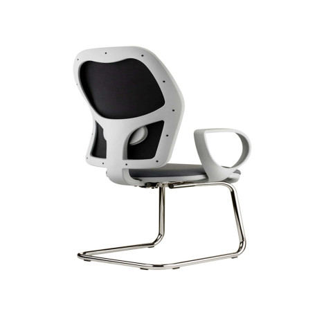 Seduta attesa Hubble grafix HUSGR - con braccioli fissi - nero/grigio - Unisit
