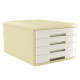 Cassettiera Vintage Milk - 4 cassetti - 29,5 x 38,5 x 28,2 cm - avorio - Arda