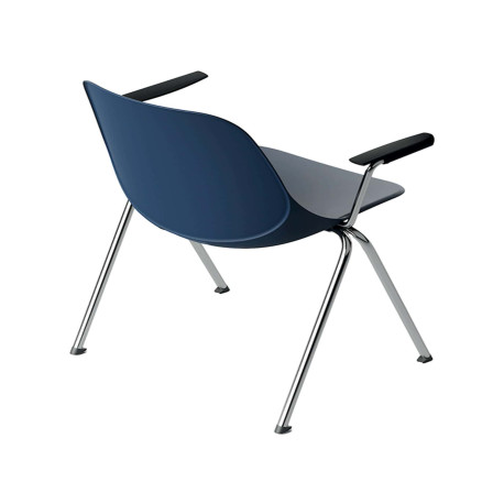 Seduta attesa Quick QKBR - con braccioli inclusi - blu - Unisit