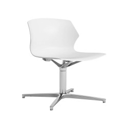 Seduta Home/Office No Frill NFG - senza braccioli - bianco - Unisit
