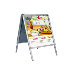 Cavalletto bifacciale - cornici a scatto - 50 x 70 cm