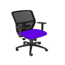 Seduta operativa ergonomica Kemper A - braccioli regolabili - blu - Unisit