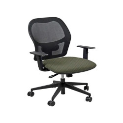 Seduta operativa Hubble HUHU - tessuto Fashion - braccioli regolabili - beige - Unisit