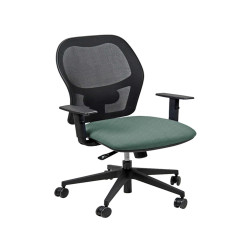 Seduta operativa Hubble HUHU - tessuto Fashion - braccioli regolabili - verde - Unisit
