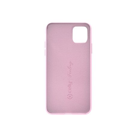 Celly FEELING FEELING1001PK - Cover per cellulare - silicone liquido - rosa - per Apple iPhone 11