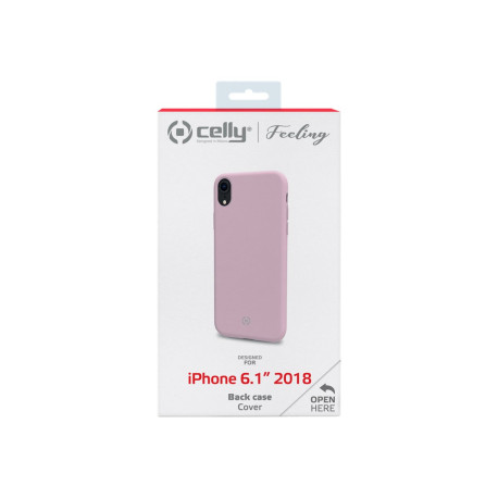 Celly FEELING FEELING998PK - Cover per cellulare - silicone liquido - rosa - per Apple iPhone XR