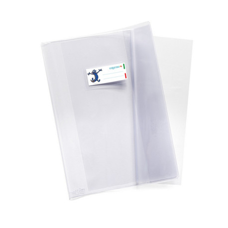 Coprimaxi Supercristallo - 21 x 30 cm - PVC - 200 mic - c/alette - neutro trasparente - Colorosa